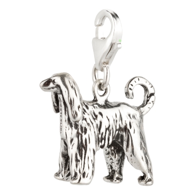 Charm / Anhänger 925 Silber Hund Afghane / Afghanischer Windhund 2
