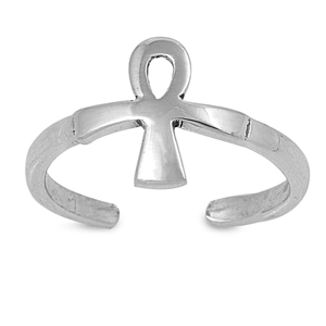 Zehenring 925 Silber Ankh