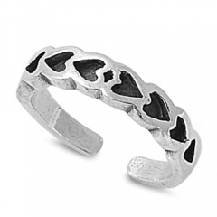 Zehenring 925 Silber Herz 4