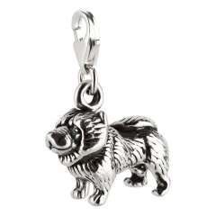 Charm / Anhänger 925 Silber Hund Chow Chow 2