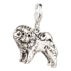 Charm / Anhänger 925 Silber Hund Chow Chow 3