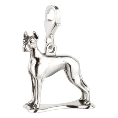 Charm / Anhänger 925 Silber Hund Dogge 3