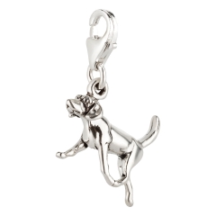 Charm / Anhänger 925 Silber Hund Foxhound 2
