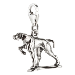 Charm / Anhänger 925 Silber Hund Pointer 3