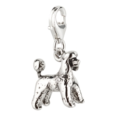 Charm / Anhänger 925 Silber Hund Pudel 4