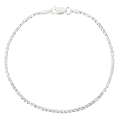 Armkettchen Zopfkette aus Sterling Silber