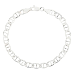 Armkettchen Stegpanzer aus Sterling Silber