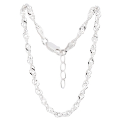 Armkettchen Singapurkette aus Sterling Silber Größe verstellbar