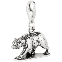 Charm / Anhänger 925 Silber Grizzlybär