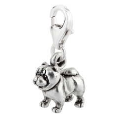 Charm / Anhänger 925 Silber Hund Chow Chow