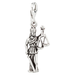 Charm / Anhänger 925 Silber Justitia