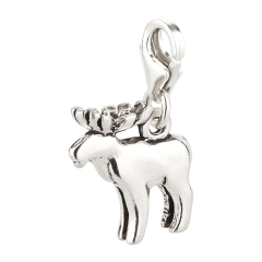 Charm / Anhänger 925 Silber Elch