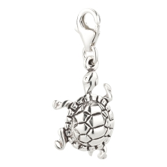 Charm / Anhänger 925 Silber Schildkröte 5