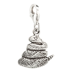 Charm / Anhänger 925 Silber Schlange