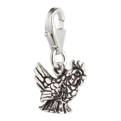 Charm / Anhänger 925 Silber Huhn