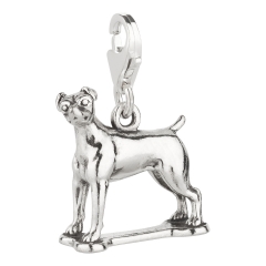 Charm / Anhänger 925 Silber Hund Jack Russell