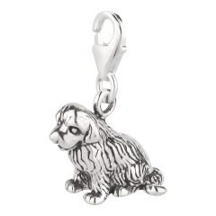 Charm / Anhänger 925 Silber Hund Neufundländer