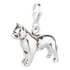 Charm / Anhänger 925 Silber Hund Pitbull 2