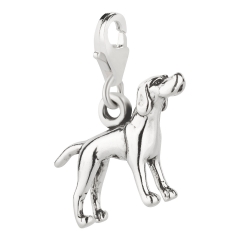 Charm / Anhänger 925 Silber Hund Pointer 2
