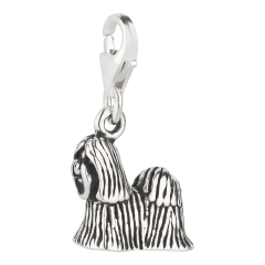 Charm / Anhänger 925 Silber Hund Shih Tzu 2