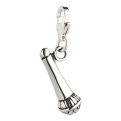 Charm / Anhänger 925 Silber Mikrofon