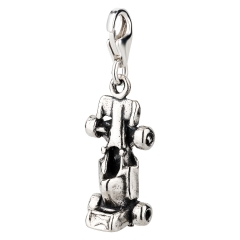Charm / Anhänger 925 Silber Rennwagen