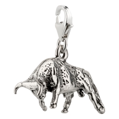 Charm / Anhänger 925 Silber Stier