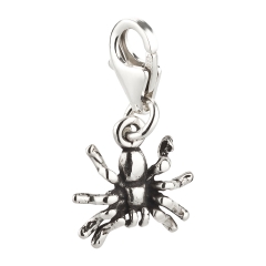 Charm / Anhänger 925 Silber Spinne
