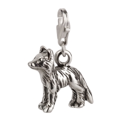 Charm / Anhänger 925 Silber Hund Border Collie 1
