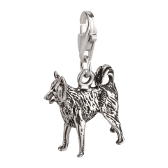 Charm / Anhänger 925 Silber Hund Border Collie 2