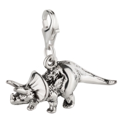 Charm / Anhänger 925 Silber Dinosaurier Triceratops