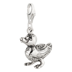 Charm / Anhänger 925 Silber Ente