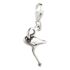 Charm / Anhänger 925 Silber Flamingo