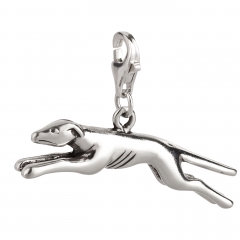 Charm / Anhänger 925 Silber Hund Greyhound 2