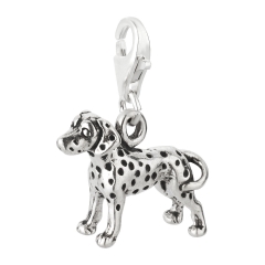 Charm / Anhänger 925 Silber Hund Dalmatiner 2