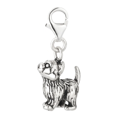 Charm / Anhänger 925 Silber Katze 3