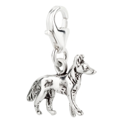 Charm / Anhänger 925 Silber Hund Schäferhund 1
