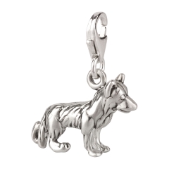Charm / Anhänger 925 Silber Hund Schäferhund 3
