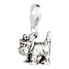 Charm / Anhänger 925 Silber Hund Scottish Terrier 1