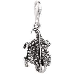 Charm / Anhänger 925 Silber Krötenechse