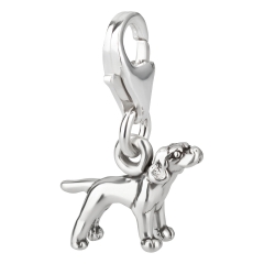 Charm / Anhänger 925 Silber Hund Pointer