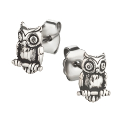 Ohrstecker 925 Silber Eule