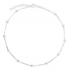 Fußkettchen Venezia 925 Silber 1mm Modell 19