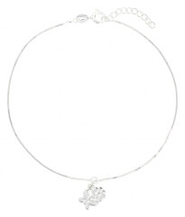 Fußkettchen Venezia 925 Silber 1mm Modell 20