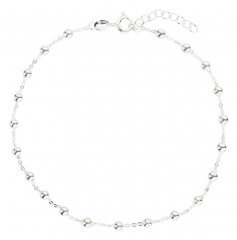 Fußkettchen Ankerkette 925 Silber 1mm Modell 22