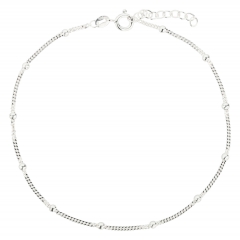 Fußkettchen Panzerkette 925 Silber 1mm Modell 24