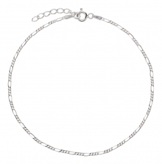 Fußkettchen Figaro 925 Silber 1.8mm Modell 27