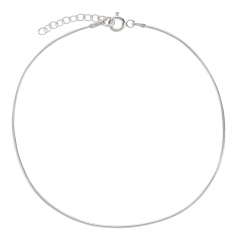 Fußkettchen Schlangenkette 925 Silber 1mm Modell 32