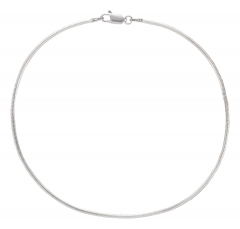 Fußkettchen Schlangenkette 925 Silber 1mm Modell 41