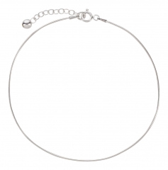 Fußkettchen Schlangenkette 925 Silber 0.8mm Modell 43